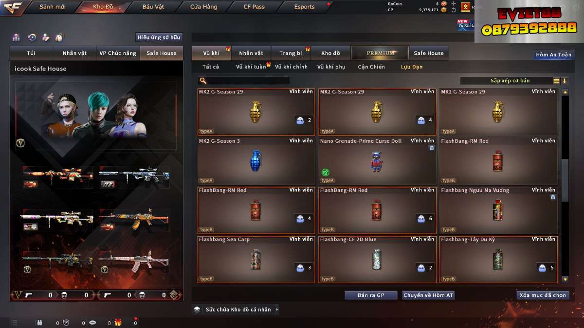 shop acc cf uy tin gia re